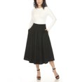 thumbnail image 2 of White Mark Women's Flared Tweed Skirt, 2 of 6