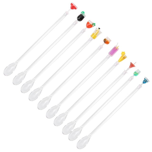 Herramientas 10 Piezas Lindo Cóctel Bebida Mezclador Barra Agitación Mezcla Palos Cucharas Bar Accesorio De Cocina
