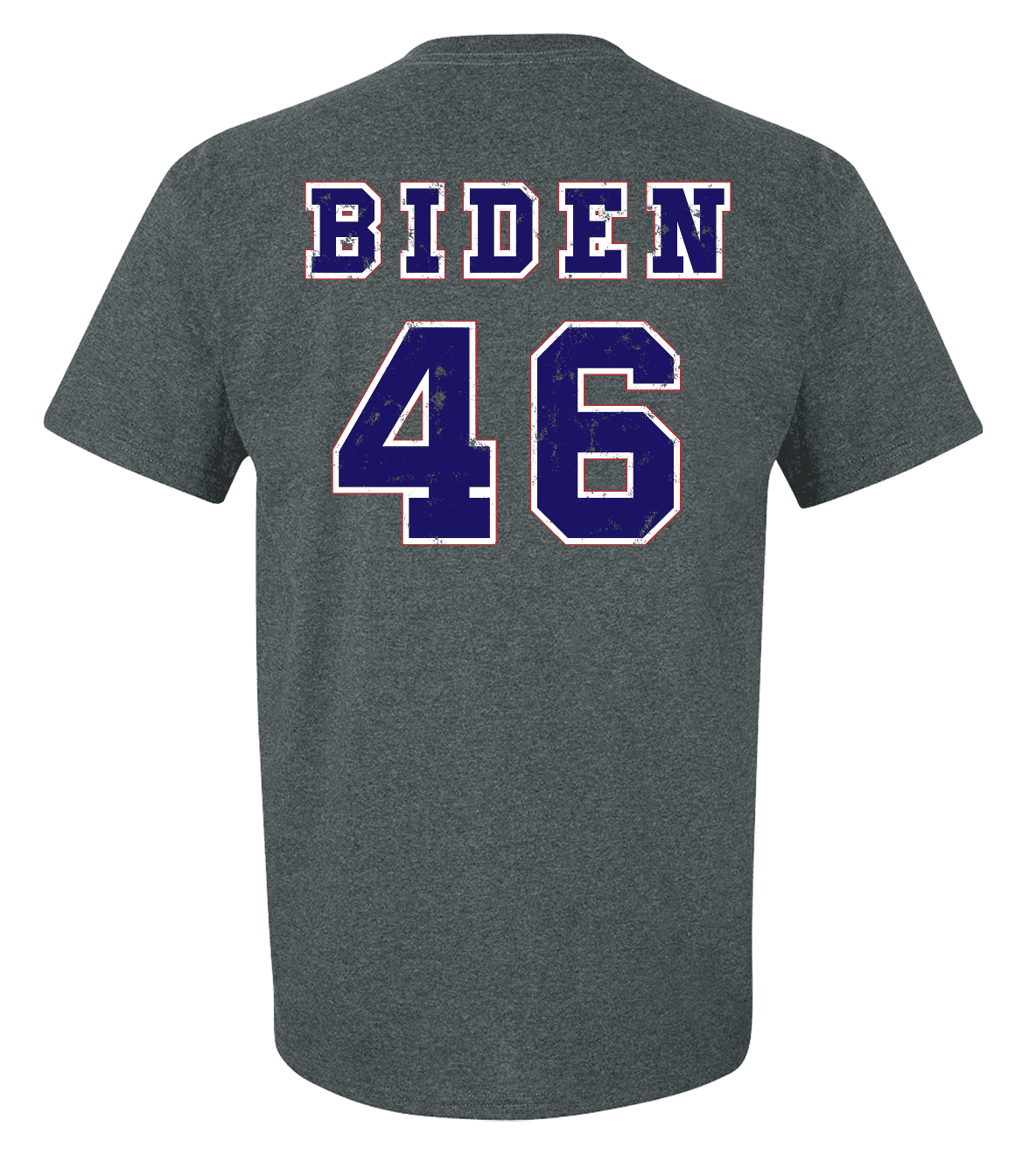 Political Joe Biden 46 President Athletic Varsity Letters Short Sleeve T-shirt - Picture 11 of 14