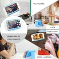 thumbnail image 7 of FIEWESEY Phone Tablet Universal Foldable Desk Stand Holder Mount Cradle Adjustable for iPad 10.2/iPad Pro 11/iPad 9.7/iPad Mini 5 4 3 2/iPad Air/iPhone 12 Pro Max 11 XS XR X 8 Plus 7 6(Blue), 7 of 7