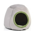 thumbnail image 1 of Cozy Gray Guinea Pig and Hamster Bed with Removable Pad, 1 of 5