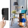 thumbnail image 1 of Sonnette Vidéo Intelligente Sans Fil, Vision Nocturne HD, Conversation Bidirectionnelle et Batterie de 6 Mois, Grand Angle de 75°, Résolution 640x480, Résistante aux Intempéries pour la Sécurité à la Maison, Installation Bricolage Facile avec Alertes d'Appli, Wi‐Fi 2,4 GHz, 1 of 8