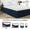 thumbnail image 5 of CCNY Wrap Around Style Bed Skirt Full XL Navy Blue 11" Drop Length Microfiber Bed skirt, 5 of 6