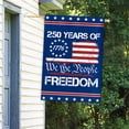 thumbnail image 4 of 250 Anniversary USA Flag, 3 Ply Durable Double Sided 250th USA Garden Flag- Fade Resistant Outdoor Decor for Garden & Porch, 12 x18 In Outdoor Banner Decorations, 4 of 6