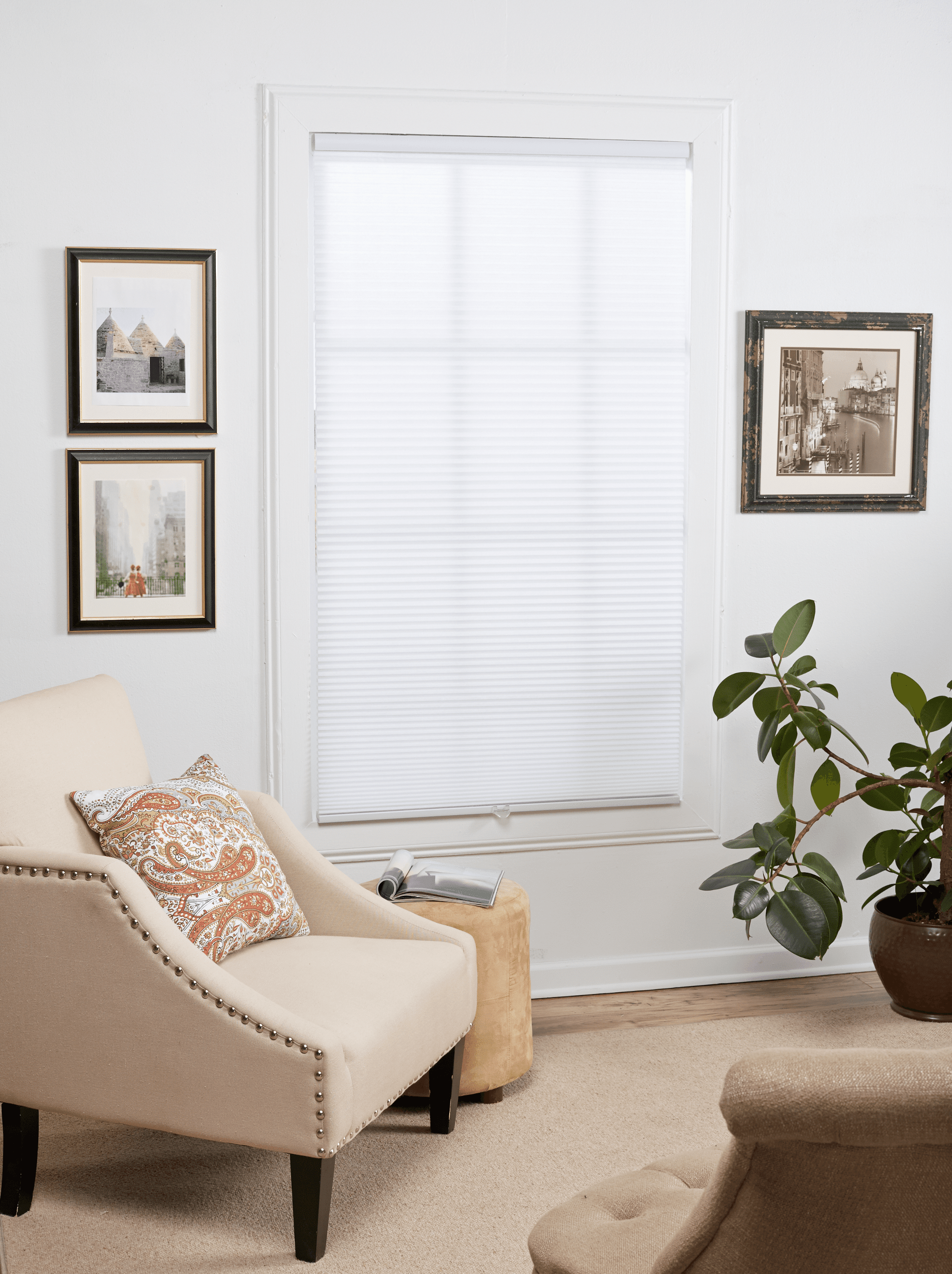 Mainstays Light Filtering Cellular Shade, White, 35" X 72" Walmart