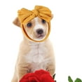 thumbnail image 2 of Pet Headgear Dress Up Bow Headdress Polyester Material Breathable Flexible Cute for Cats Small Dogs Bath Photo, 2 of 6