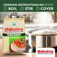 thumbnail image 5 of (3 pack) Mahatma Organic White Rice, Gluten Free Long Grain Rice, 2 lb Bag, 5 of 15