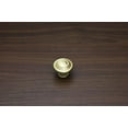 thumbnail image 3 of Hamilton Bowes Satin Brass Cabinet Hardware Circles Round Knob 1-1/4" Modern Basic Modern Gold Vibrant Amber, 3 of 4