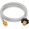 thumbnail image 1 of 5FT Propane Hose Adapter 1lb to 20lb, Compatible with Coleman Camping Stove, Mr. Heater Buddy Heater, Blackstone Griddle, and More, Connects to 5-100lb Tank, 1 of 8