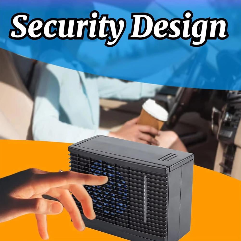 Portable Car Air Conditioner Fan, 12V Water Cooling Fan for Trucks, RVs, SUVs, Boats - Personal Evaporative Cooler for Summer Travel