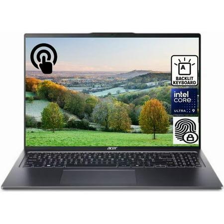 Acer Swift Go 16” Touchscreen Laptop,Intel Core Ultra 9-185H Processor(Beats i9-12900HK),32GB RAM 4TB PCIe SSD,Backlit Keyboard,Fingerprint Reader,Windows 11 Pro