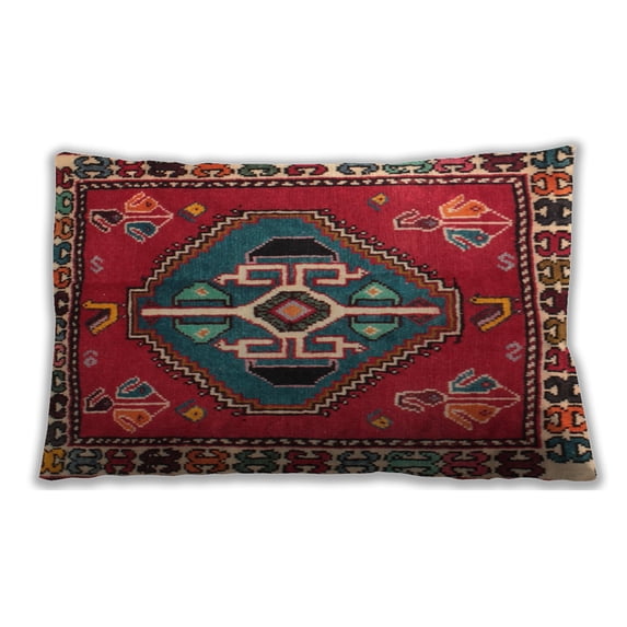 Ahgly Company Indoor Rectangular Traditional Lumbar Throw Pillow, 13 inch by 19 inch