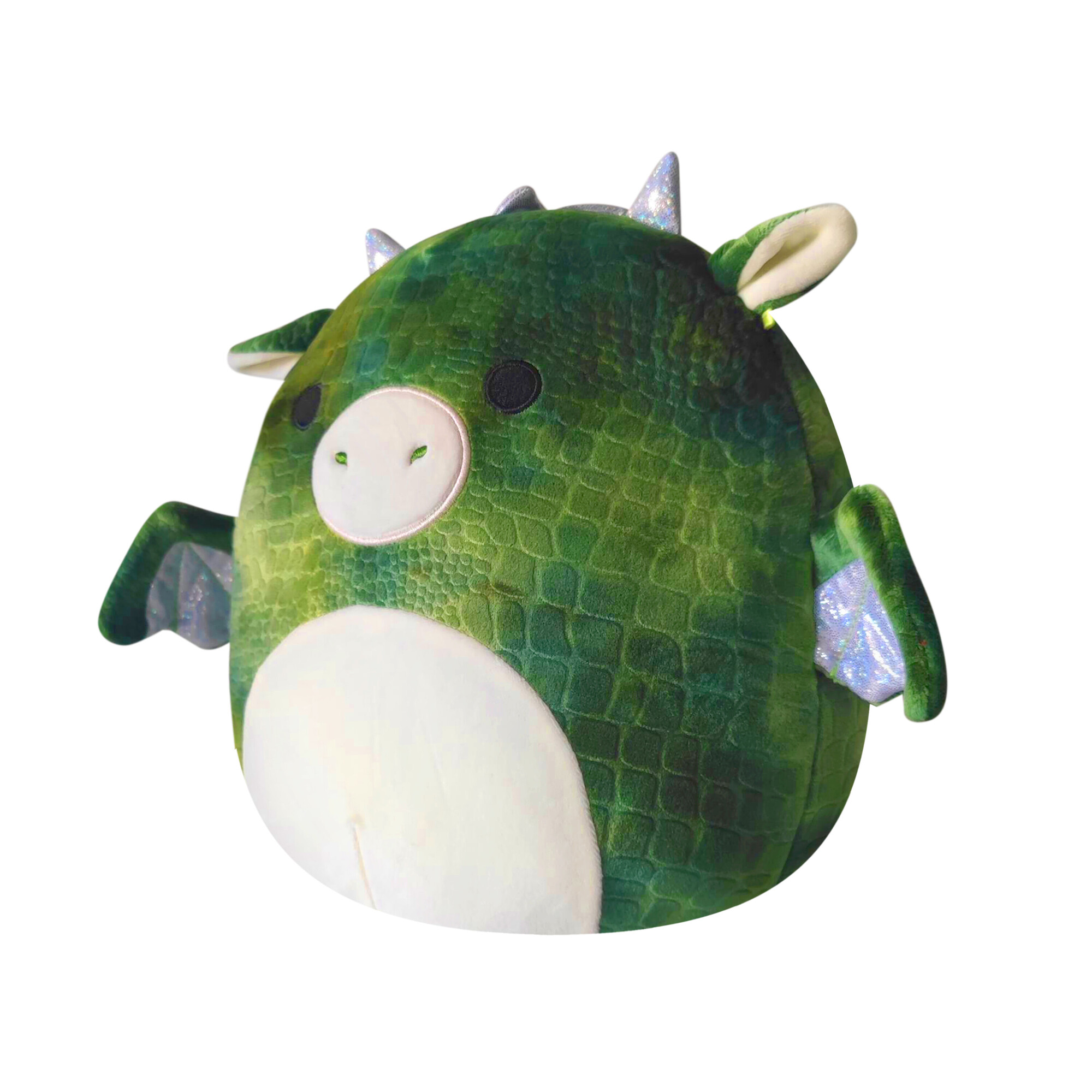 Squishmallows 10 inch Duke the Green Textured Dragon with Silver Horns - Child's Ultra Soft Stuffed Plush Toy - image 4 of 7