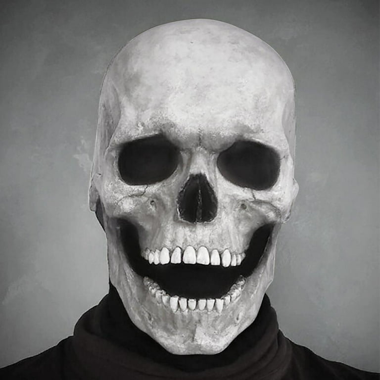 3D Skeleton Mask Scary Skull Ghost Skull Cosplay Costume Halloween Party  Full Face Mask
