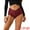 Red, variant on Unique Bargains Women's Mid-Waisted Briefs Coverage Transparent Lace Panties White XL