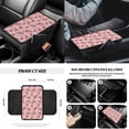thumbnail image 7 of Yuyamidu 14 PCS Cherry Car Seat Covers Set with Steering Wheel Cover Daisy Seat Belt Covers Trash Bin Rear View Mirror Cover Pink Car Armrest Cover Cushion Coasters Gear Shift Knob Cover, 7 of 7