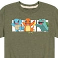 thumbnail image 3 of Pokémon - Squirtle, Charmander and Bulbasaur - Youth Short Sleeve Graphic T-Shirt, 3 of 5