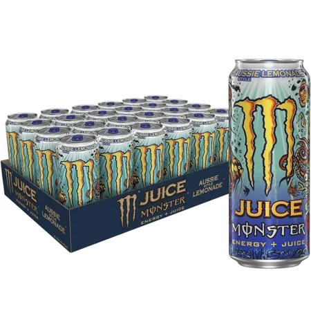Monster Punch + Energy Aussie Style Lemonade 160mg Caffeine 24 Count 473mL IMPORTED FROM CANADA