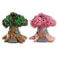 thumbnail image 7 of Miniature Fairy Garden Tree Houses Mini Cottage House Miniature Fairy Gnome Home Gardening Decoration Patio Outdoor Decor Tree Decorations Yard Art, 7 of 7