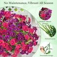 thumbnail image 2 of Waipfaru Artificial Flowers for Outdoors Fake Plants Outside Decoration, 24 Bundles UV Resistant Silk Morning Glory,Realistic Faux Flowers for Planter Porch Patio Yard Decor, 2 of 8