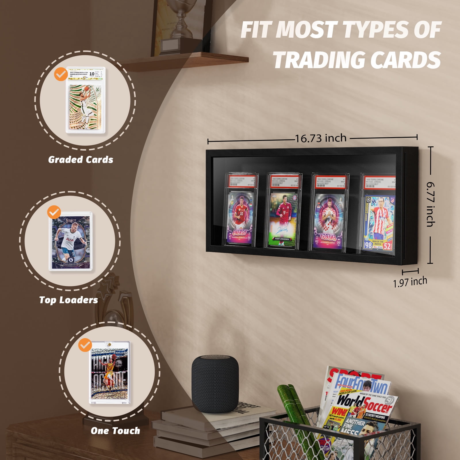 card store display case QTYORD Case, Aluminum 34