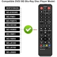 thumbnail image 2 of Replacement Samsung AK59-00149A Remote Control for Samsung DVD BD Blu-Ray Disc Player sub BDF5100/ZA BD-ES5300 BD-FM51 BD-FM57C BD-H5100 BD-H5900 BD-HM51 BD-HM59 BD-J5100 BD-J5700 BD-J5900, 2 of 5