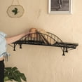 thumbnail image 3 of SUSSEXHOME Metal Bridge Shelf, Suitable for Using on Walls and Desks, Wall Mount Hanger for Home or Office (Forth Bridge), 3 of 3