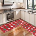 thumbnail image 3 of Kitchen Rugs Sets Of 2,Red Christmas Tree and Snowflake Pattern Anti Fatigue Kitchen Mat Rugs Non Slip Washable,Decorative Kitchen Floor Mats for Kitchen,Sink,Laundry,17"X47", 3 of 5