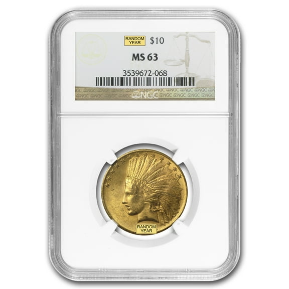 $10 Indian Gold Eagle MS-63 NGC (Random)
