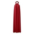 thumbnail image 5 of ZAZYULZ Summer Jumpsuit Women's Sexy Summer Jumpsuit Neck Sleeveless Chiffon Wide Leg Long Pant Jumpsuit Romper(Red,L), 5 of 8