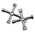 thumbnail image 6 of lanema 4 Way Key Cross Key Wrench Multi-Functional Cross Key for Plumbers Cabinet, 6 of 12