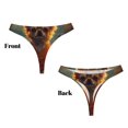 thumbnail image 3 of Balery Maple Leaf Meditating Chihuahua Tangas de Algodón para Mujer con Estampado – Ropa Interior Sexy, Transpirable, G-string-Small, 3 of 6