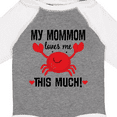 thumbnail image 4 of Inktastic MomMom Loves Me Grandson Boys or Girls Long Sleeve Baby Bodysuit, 4 of 5