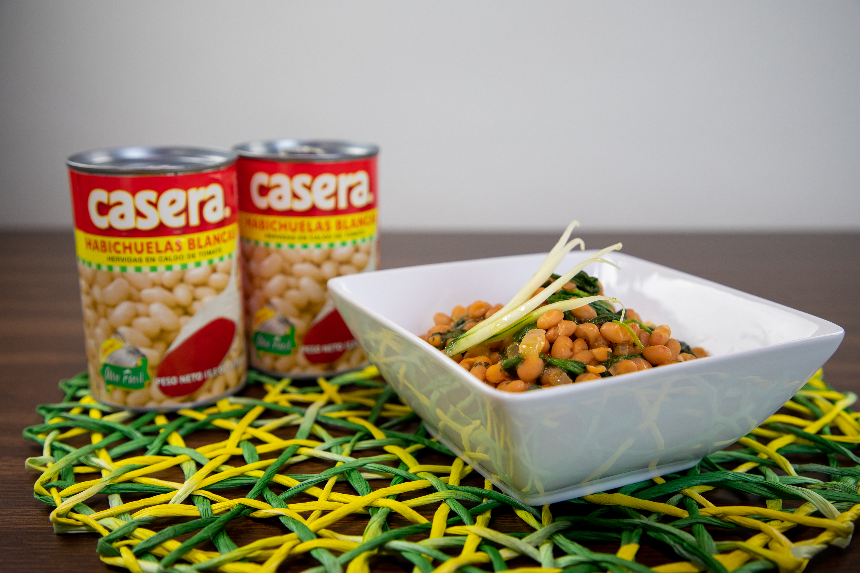Casera Allergen-Free White Beans in Tomato Broth 15.5 oz Can - Easy Open