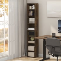 Furinno PASIR 8-Tier Bookshelf with Open Shelf Amber Pine