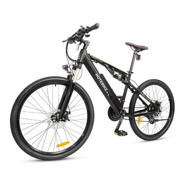 HOTEBIKE Fully Suspension Electric Bike 500W 48V 13AH Battery For
