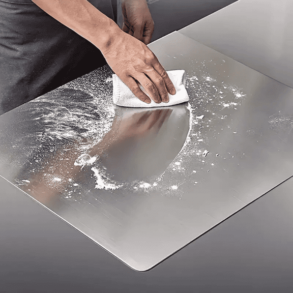 XXL cooked meat baking tray, double-sided cutting board, stainless steel rolling plate, breakfast tray, suitable for fruits, vegetables, meats, Father's Day gift Chopping Kitchen Knives