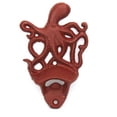thumbnail image 3 of Hampton Nautical Seaworn Blue Wall Mounted Octopus Bottle Opener 6"-Vintage Cast Iron Sea Life Decor, 3 of 7