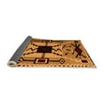 thumbnail image 2 of Ahgly Company Indoor Rectangle Abstract Orange Modern Area Rugs, 2' x 4', 2 of 4