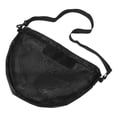 thumbnail image 1 of CRAFTHROU Lot de 1 Sac de Transport en Filet de Nylon pour Filet de Basket Noir Corps Rectangulaire Sangle Réglable, 1 of 6