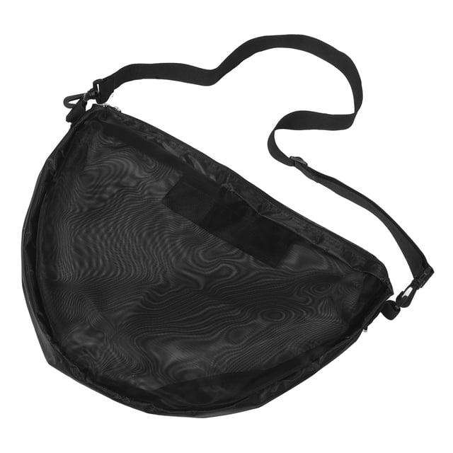 CRAFTHROU Lot de 1 Sac de Transport en Filet de Nylon pour Filet de Basket Noir Corps Rectangulaire Sangle Réglable