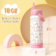 thumbnail image 2 of Botella de agua Fimibuke Kids con aislamiento, 530 ml, acero inoxidable, paquete de 2, 2 of 7