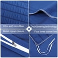 thumbnail image 5 of Unique Bargains Microfiber 3 Pieces Seersucker Duvet Cover Set King Royal Blue, 5 of 8