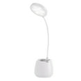 thumbnail image 2 of 3 Speed Eye Protection Desk Lamp Usb Rechargeable Led Study Lamp with Flexible Gooseneck Dimmable Brightness for Student Homework Reading Bedside Use, UKHBMC | White, 2 of 9
