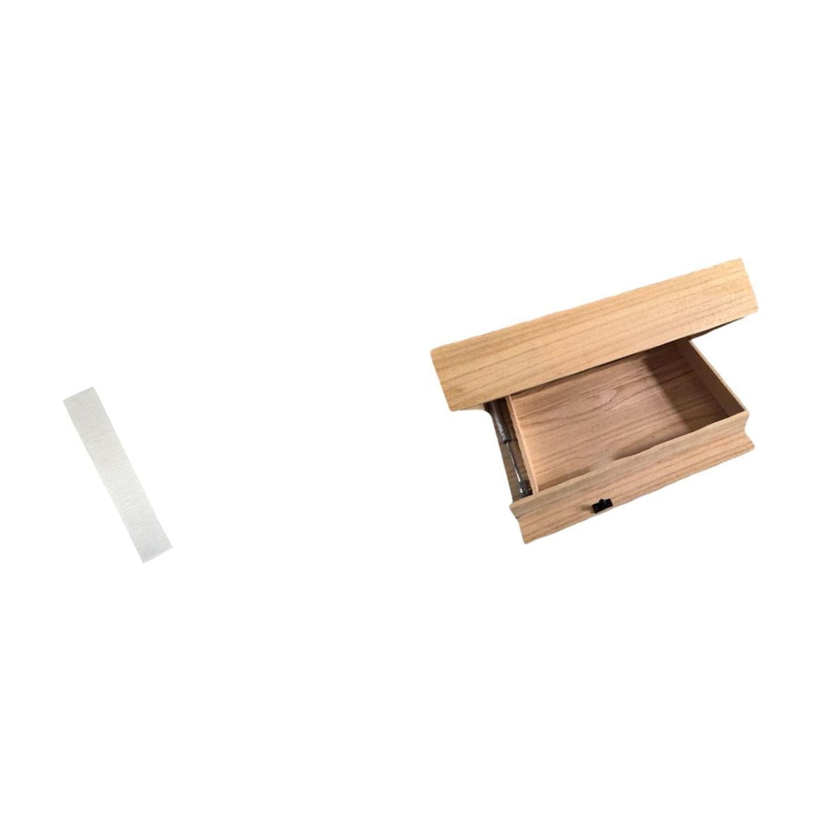 Floor Lamp Shade Floating Shelf Drawer Compartment Wood Paper Minimalist Design for Living Room Study Bedroom