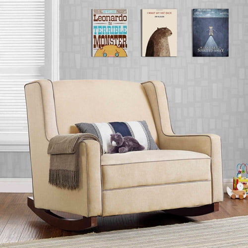 baby relax hadley double rocker dark taupe