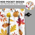 thumbnail image 3 of Fall Kitchen Curtains 39 Inch Short - 32Panel Set, Autumn Harvest Print, Rod Pocket Window Treatment for Thanksgiving, Farmhouse, Cafe, Living Room - Machine Washable, 3 of 4