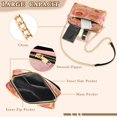 thumbnail image 3 of FORMRS Women Crossbody Purse with Chain Strap Vegan Leather Shoulder Handbag, Pink Flowers, 3 of 7