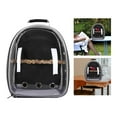 thumbnail image 4 of kurtrusly Bird Carrier Cage Shoulder Bag Pet Parrot Travel Clear Backpack Black, 4 of 7