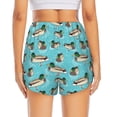 thumbnail image 2 of Lsque Mallard Ducks Swimming In The Lake Printed Women's Running Shorts with Liner Pockets,Elastic Quick Dry Workout Athletic Gym Yoga Shorts,Womens High Waist Shorts-X-Large, 2 of 9